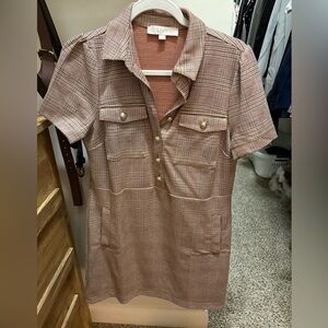 Plaid Mini Dress- size 6
